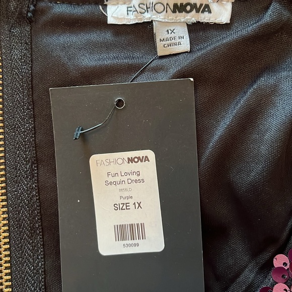 NWT Fashion Nova Fun Loving Sequin Dress - Picture 9 of 12